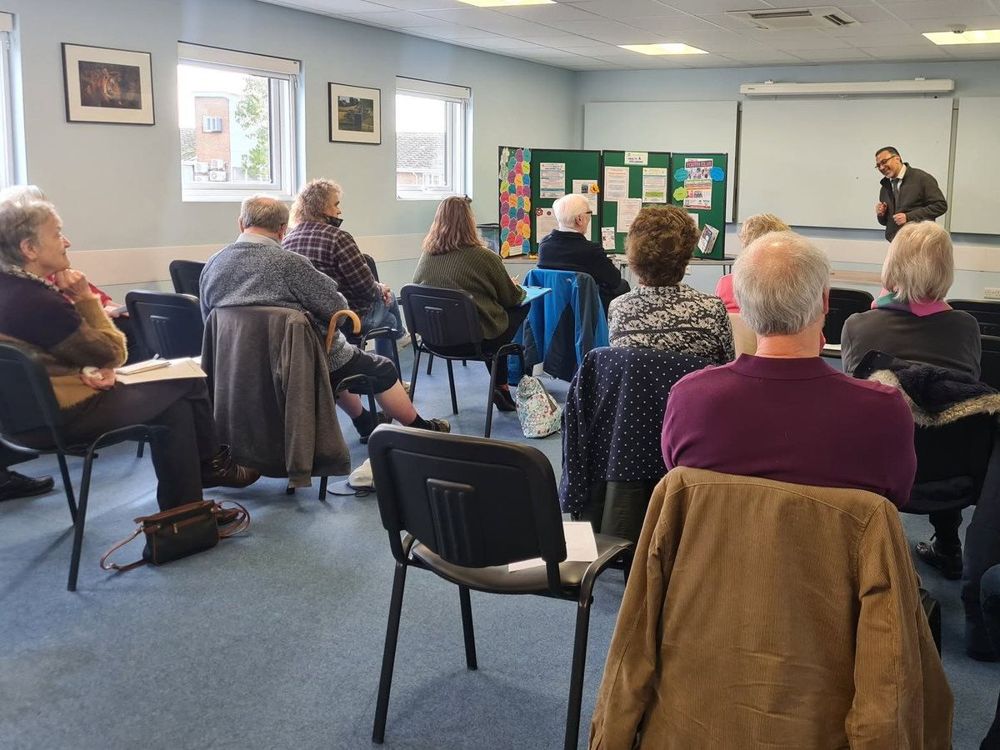 A Silvertime Legal talk in progress at a community group